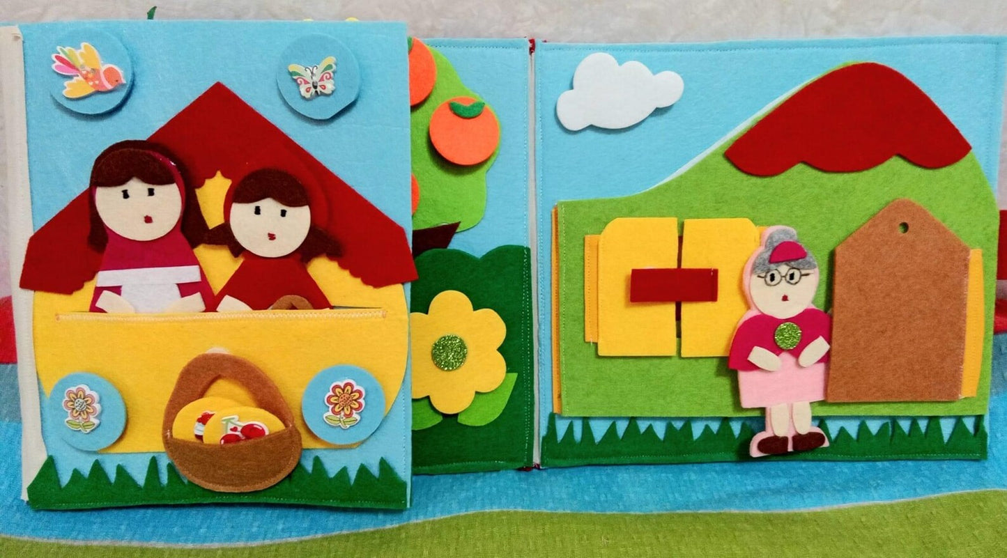 Quiet Book montessoriano CAPPUCCETTO ROSSO