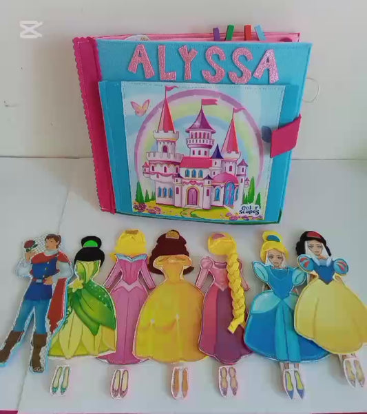 Quiet Book montessoriano LE PRINCIPESSE smart