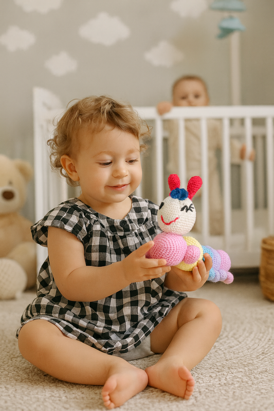 Bruco Arcobaleno – Peluche Idea Regalo in crochet