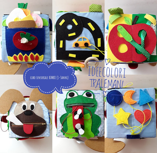 Cubo montessoriani per bambino