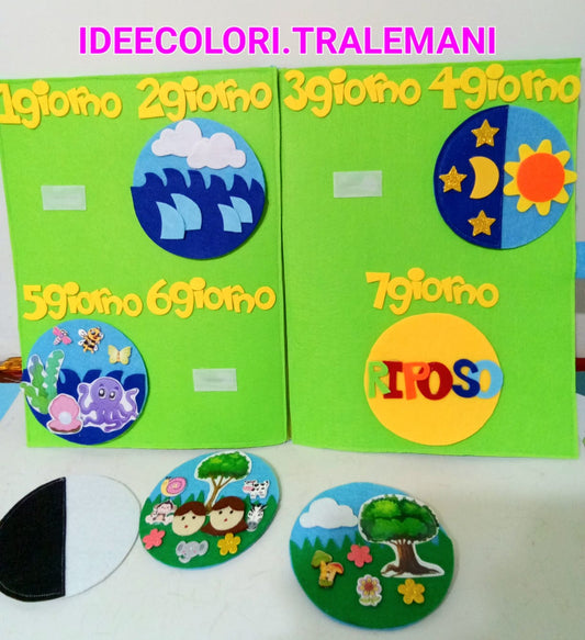 Mega Quiet Book montessoriano LA CREAZIONE