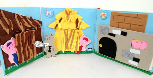 Quiet Book montessoriano 3 PORCELLINI