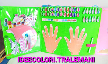 Quiet Book montessoriano SPA PARTY