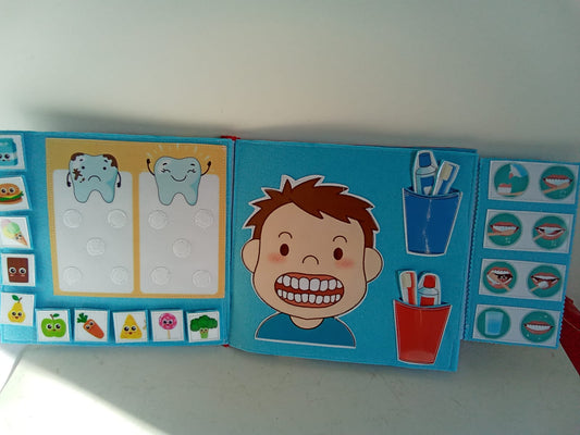 Quiet Book montessoriano DENTIZIONE E PEDIATRIA