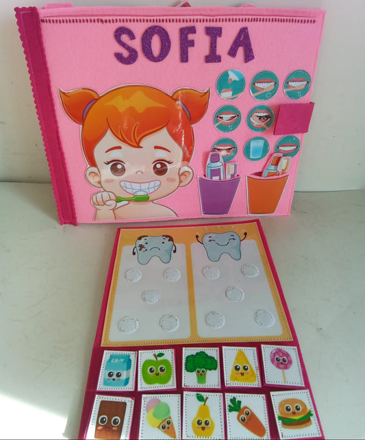 Quiet Book montessoriano DENTIZIONE E PEDIATRIA