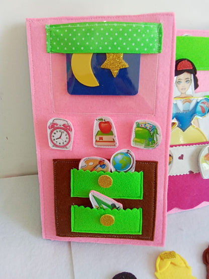 Quiet Book montessoriano LE PRINCIPESSE smart
